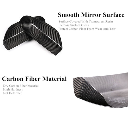 Carbon Fiber Side Mirror Protective Cover Trim for Maserati Ghibli 2017-2021