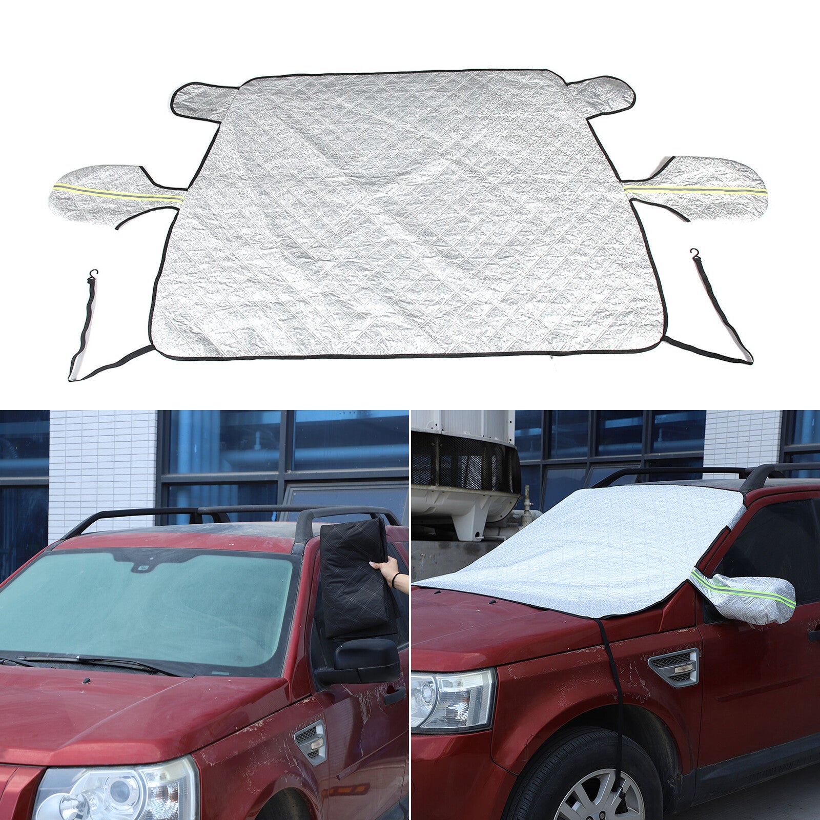 Smooth black front fog light grille cover suitable for LR for Land Rover for Range Rover Vogue 2018-19 - v