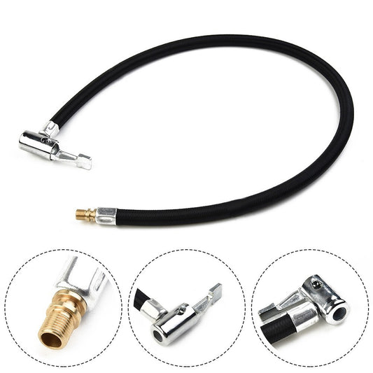 60cm Car Tire Valve Connect Pipe Chuck Inflator Air Pump Extension Adapter Part v