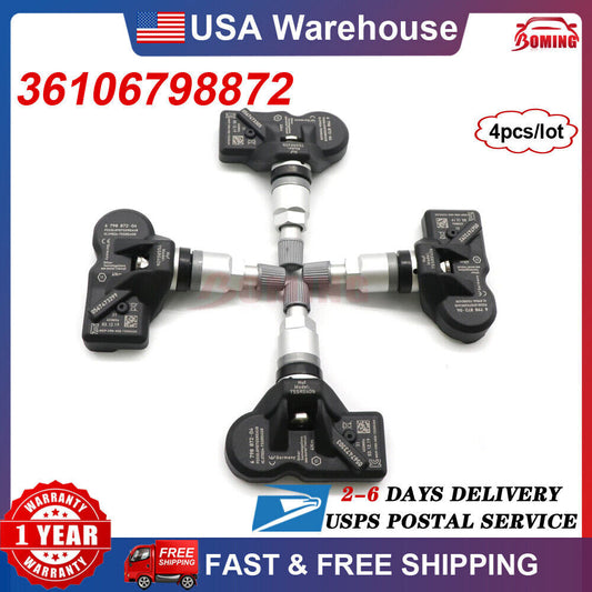 New 36106798872 4Pcs TPMS Tire pressure Sensor for BMW 5 6 7 series X3 X1 for MINI