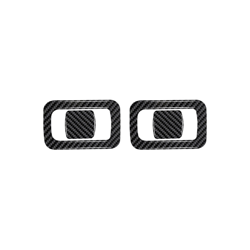 4Pcs Carbon Fiber Door Speaker Ring Cover Trim For Rogue 2014-2016 v