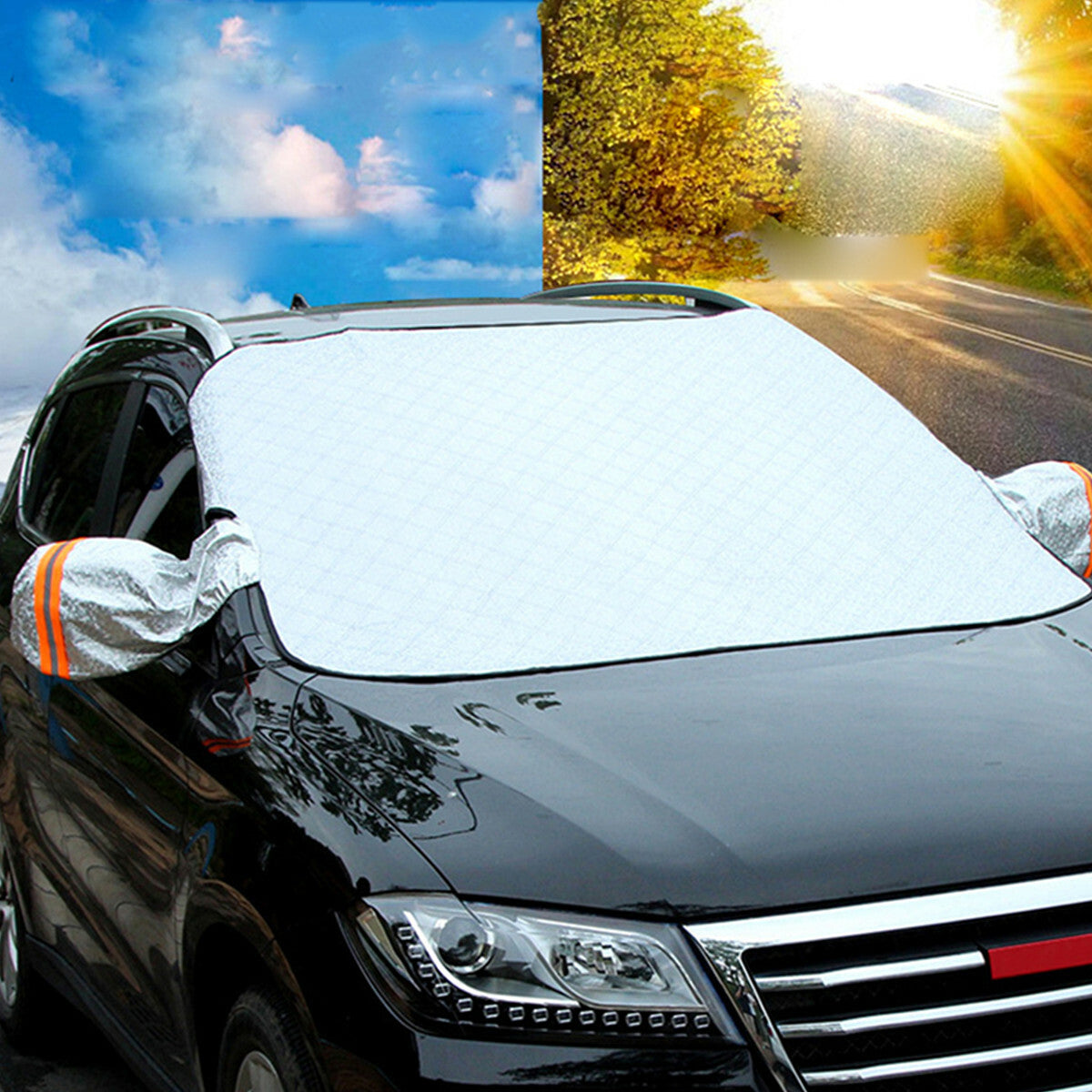 Car Truck Front Windshield Snow Cover Magnitic Sunshade Frost Guard Protector