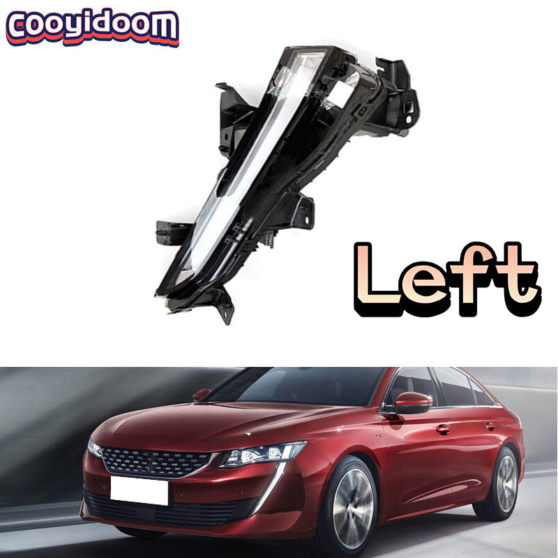 Front left DRL LED turn signal fog light applicable to for Peugeot 508L 2019 2020