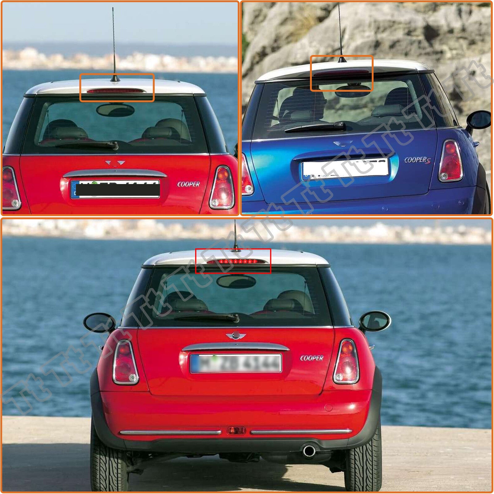 Smoked rear LED third brake light for 2002 - 06 1st gen for Mini Cooper R50 R53- v