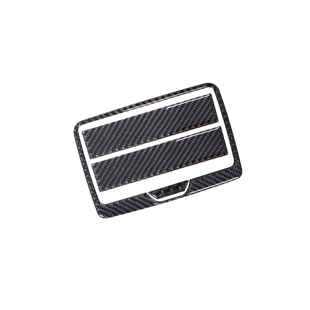 Red Carbon Fiber Interior Gear Shift Panel Cover Trim For 718 2016-2022 v