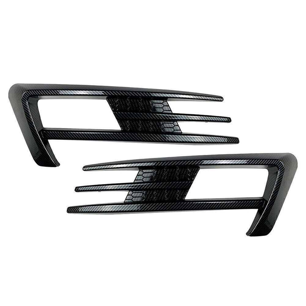 Fog Light Lamp Cover Bumper Grille Trim for VW for Golf 7 MK7 2013-2016 Carbon fiber