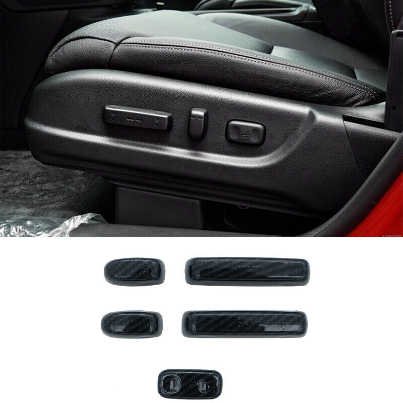 ABS Carbon Fiber for Seat Adjustment Handle Cover Trims for Honda CRV CR-V 2012-2016