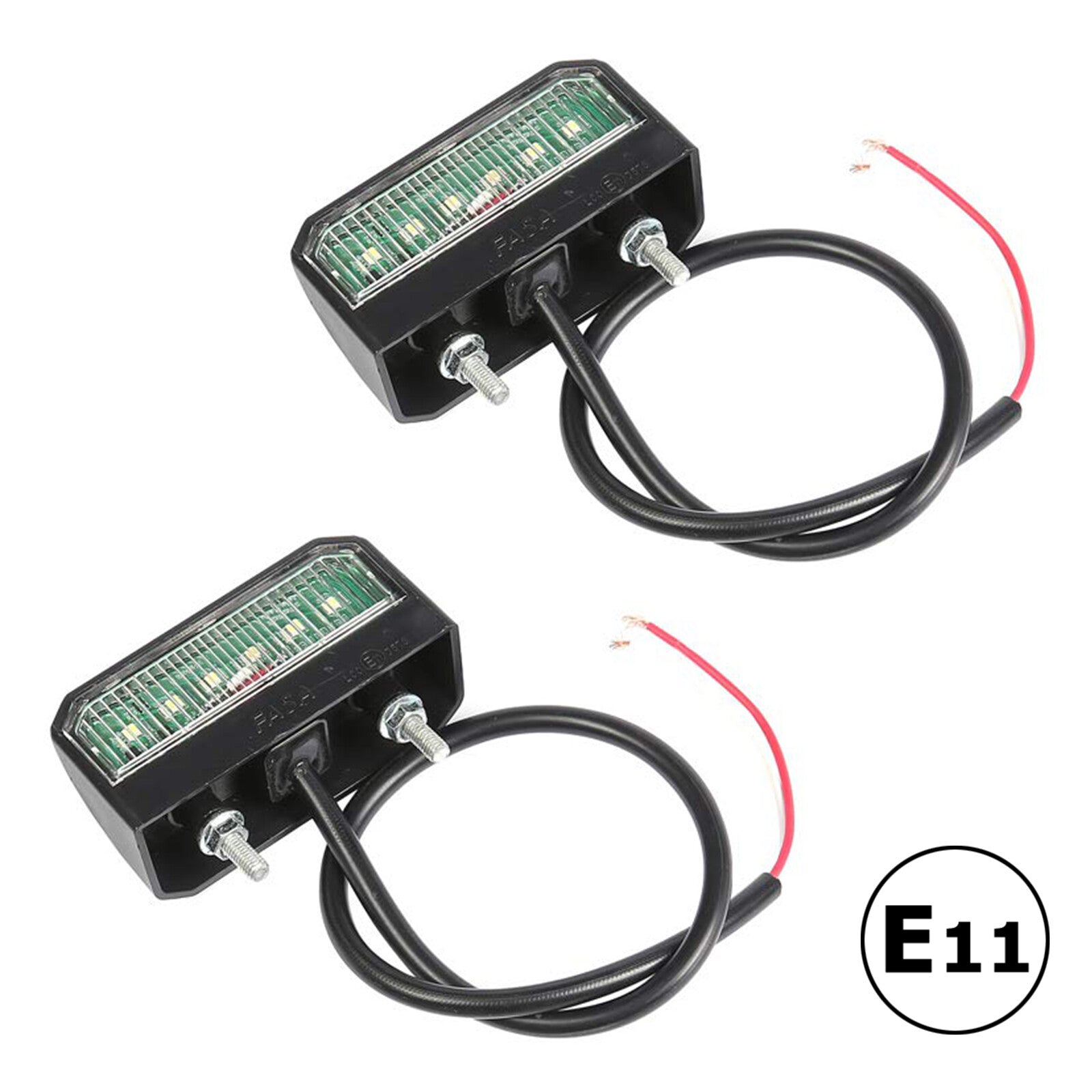 2X 6-LED license plate light license plate lighting trailer license plate light Q