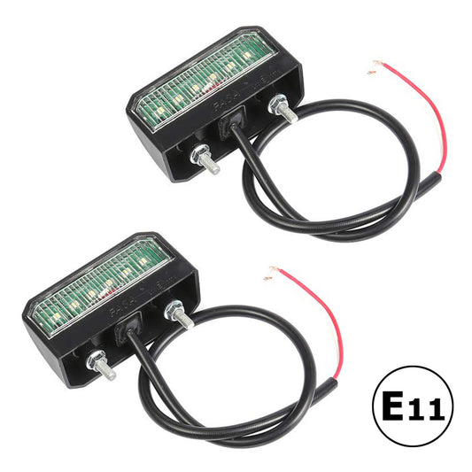 2X 6-LED license plate light license plate lighting trailer license plate light Q