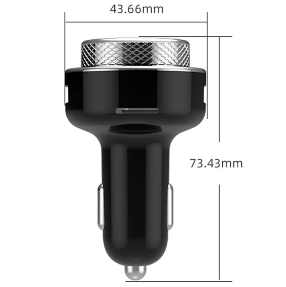 Car Adapter Cigarette Lighter Dual-USB Wireless Charger Bluetooth/FM Transmitter n