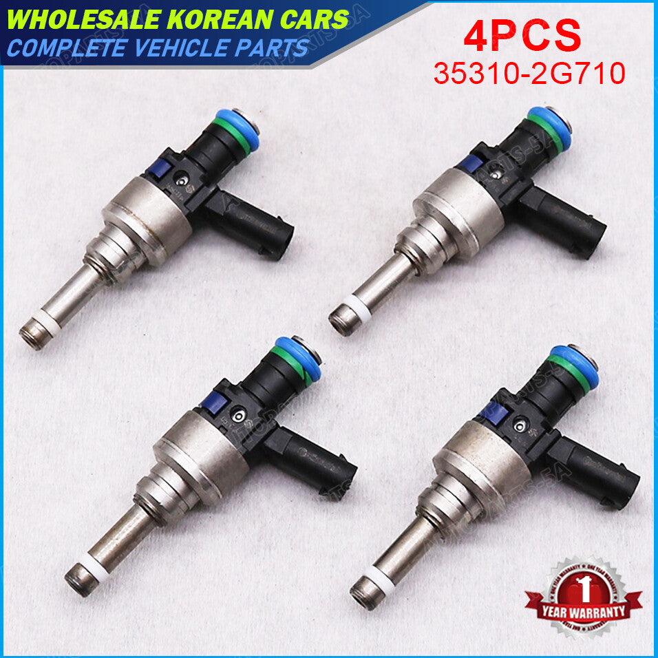 4-Piece Equipment Manufacturer ( ) Fuel Injector Kit 35310-2G710 for 2011-2014 for Hyundai Sonata and for Kia Optima 2.4L