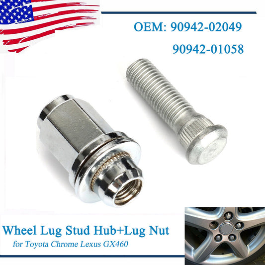 Wheel studs + lug nuts for 4Runner, for Avalon , for Camry , for Corolla 90942-01058- n