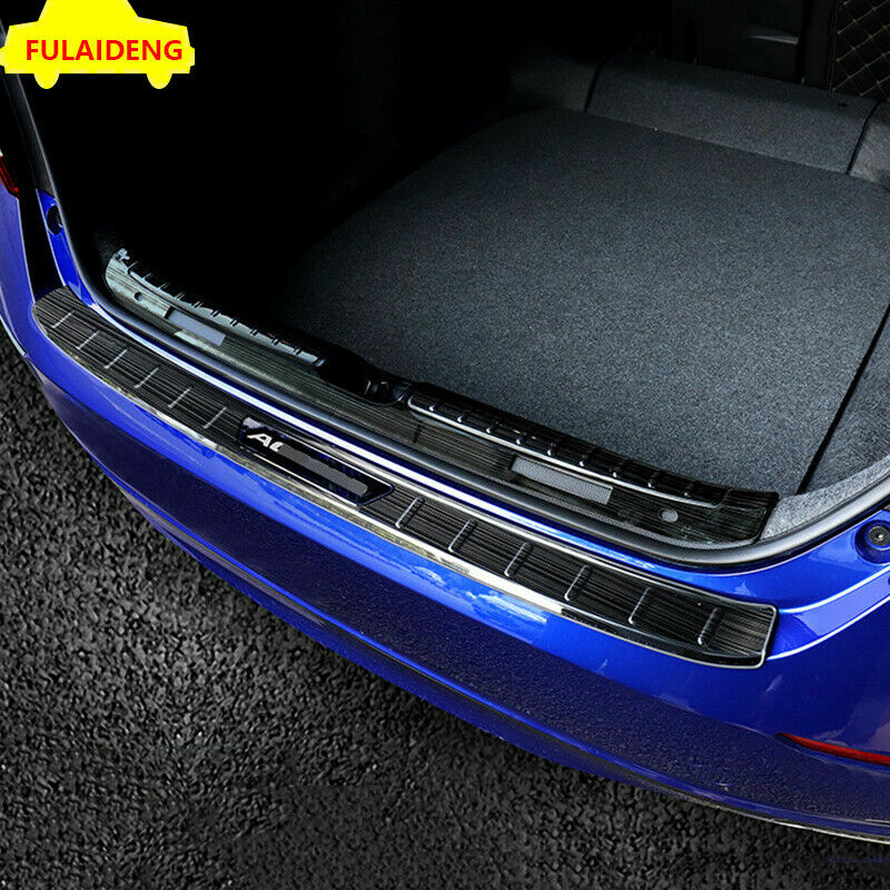 2P for Honda Accord 2018-2021 Black Rear Bumper Protector Sill Scuff Plate Cover