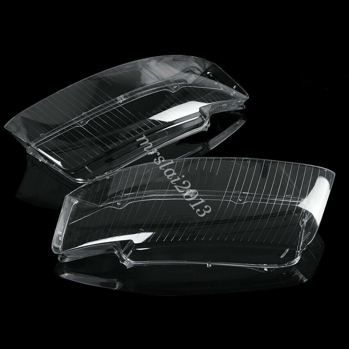 Pair for Audi for A4 B6 2002-2005 Headlight Headlamp Clear Lens Cover Left + Right