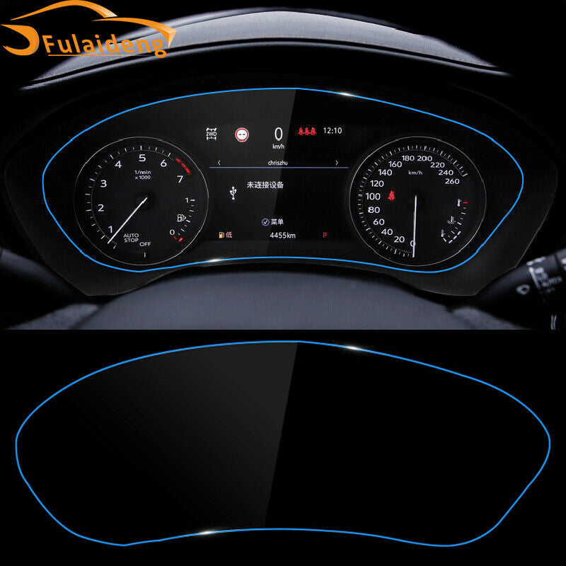 for Cadillac XT4 2018-2022 TPU Dashboard Sticker Instrument Desk Protective Film