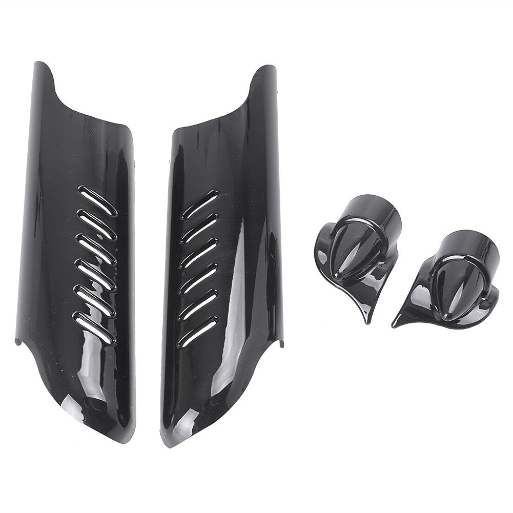 2x Fork Lower Leg Deflector Shield Cover Fit Touring Road King Classic FLHRC