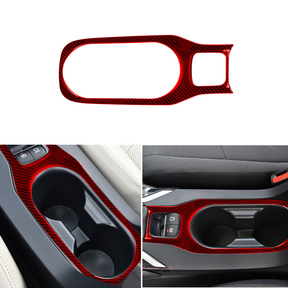 3Pcs Carbon Fiber Rear Central Console Trim Panel For Explorer 2011-2014 v