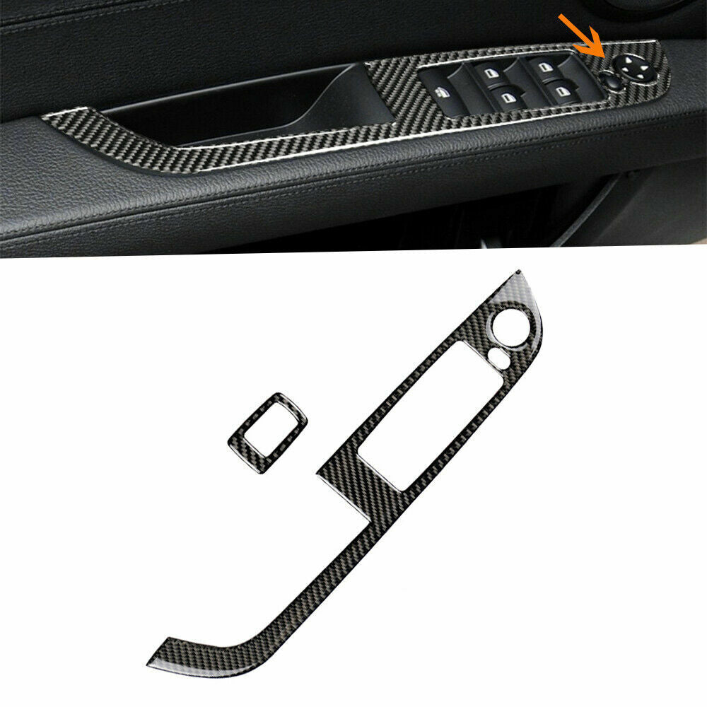 Carbon fiber interior window lift switch panel cover for BMW Z4 E89 2009-15