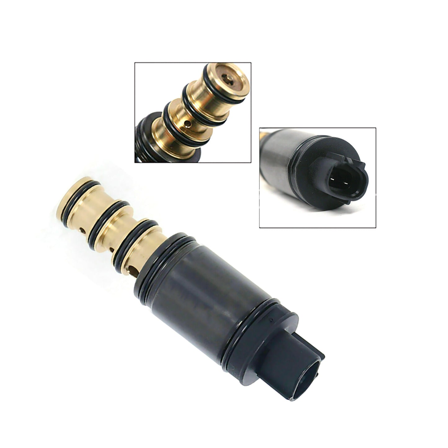 A/C Compressor Electronic/Solenoid Control Valve 2Pin For 5SEU09C 6SEU16C