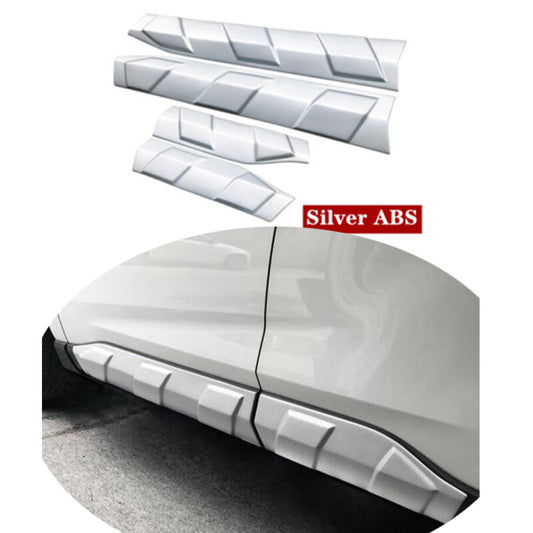 Silver Body Side gate Mouldings Panel Cover Trim 4PCS for Toyota Rav4 2019-23
