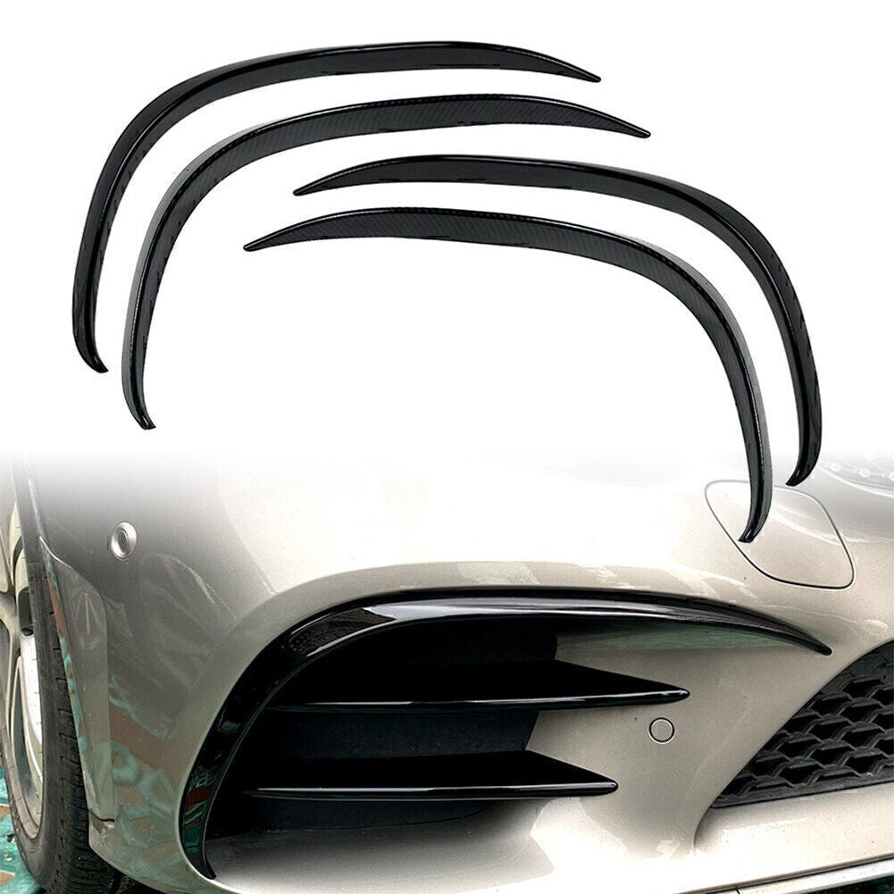 Front Bumper Lip Splitter Spoiler Fit for Mercedes-Benz C-Class C200 C260 W205 19+