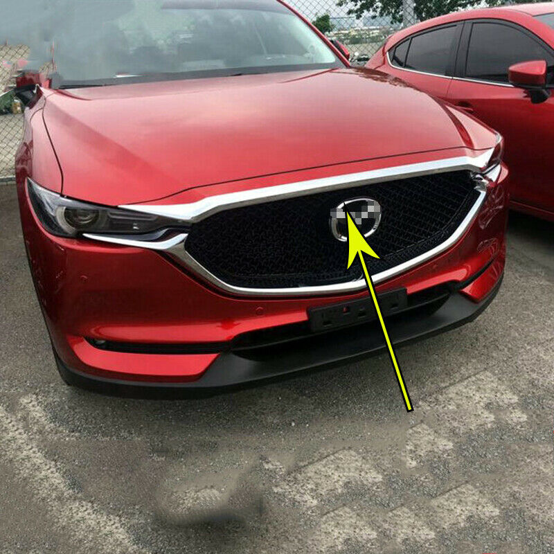 for Mazda CX-5 2017-2021 ABS Chrome Car Front Hood Bonnet Grille Lip Cover Trim