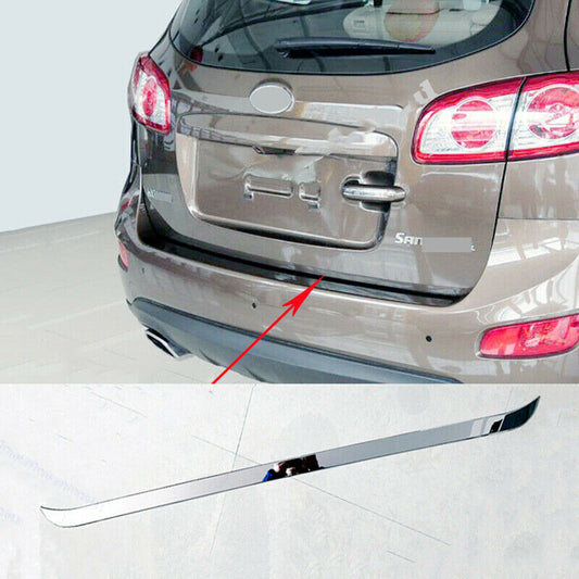 FIT for HYUNDAI SANTA FE 2006-2012 Chrome Steel Car Trunk Tail Door Strip Trim