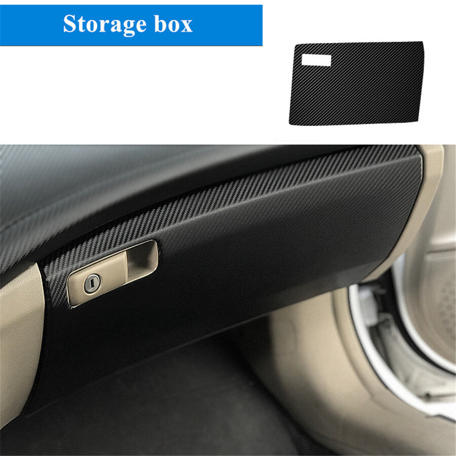 3D Carbon Fiber Style Car Interior Kit Cover Trim 29Pcs for Honda for Accord 2008-12