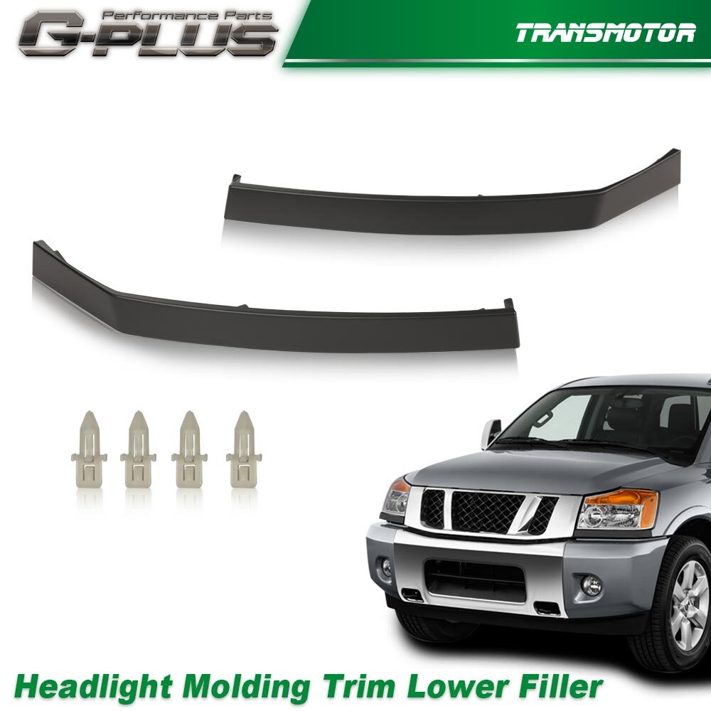 * Headlight molding trim lower filler suitable for 04-15 Titan Armada QX56- v