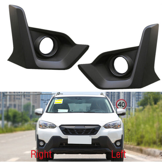 1 Pair Front Bumper fog lamp Cover Frame for Subaru XV Crosstrek 2021 2022