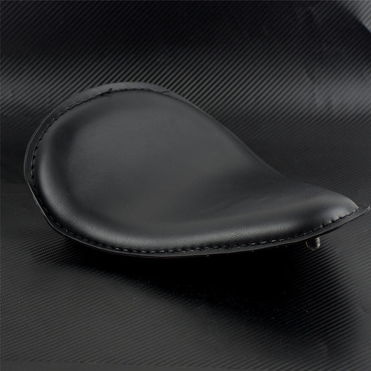 Motorcycle Black Solo Driver Leather for Seat Fit for Harley for Yamaha Chopper Bobber Q