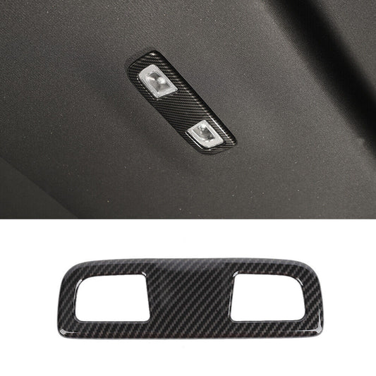 Carbon Fiber Rear Reading Light Lamp Cover Trim for Chevy Silverado for GMC - for SIERRA