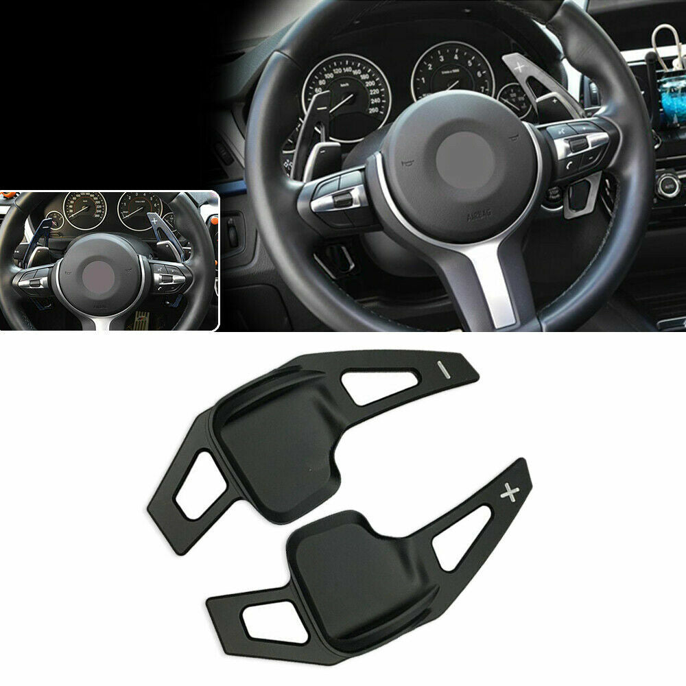 Black Steering Wheel Gear Shift Paddle Extended for BMW 3 F30 5 Series F10
