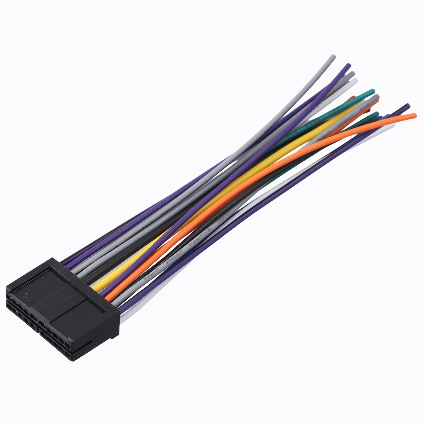 ABS material 20-pin car radio audio adapter cable suitable for most car radios.