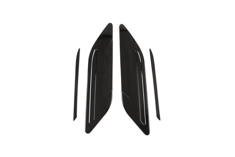 for Range Rover Evoque 2020+Hood Engine Fender Air Vent Outlet Trim Black ABS 4X n