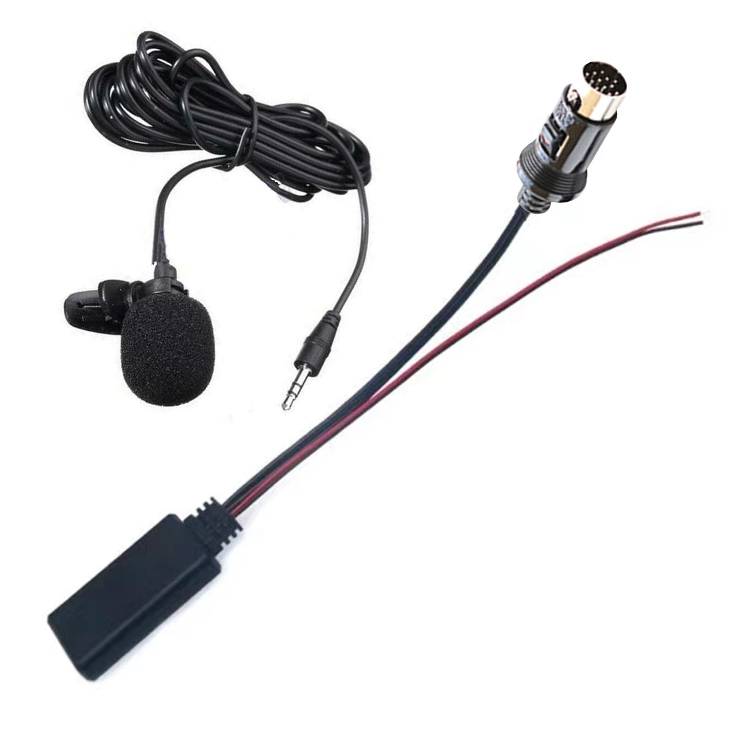 Car AUX Bluetooth Adapter Audio Microphone Cable For Kenwood 13-Pin CD Stereo