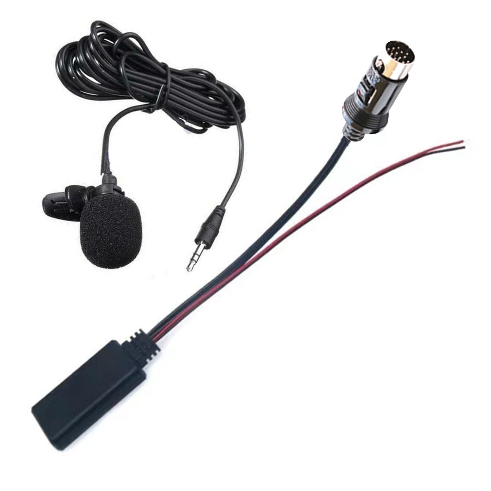 Car AUX Bluetooth Adapter Audio Microphone Cable For Kenwood 13-Pin CD Stereo