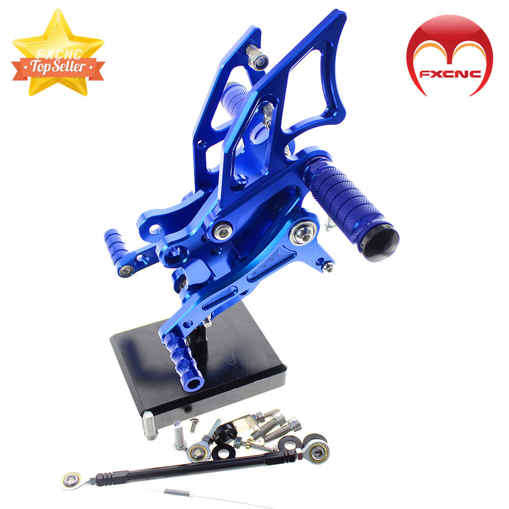 CNC adjustable foot spike gear set suitable for Kawasaki Z300, Z250, ER300 (2014-2015-2016-2017)
