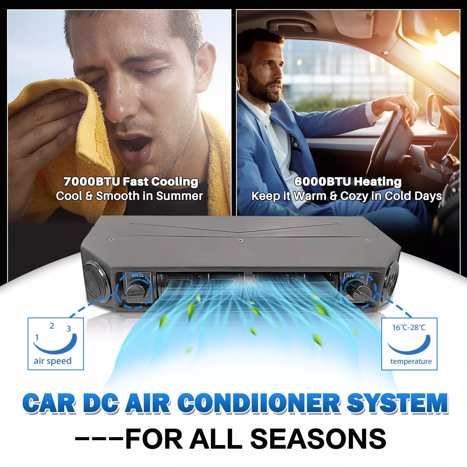 Underdash Air Conditioning Conditioner Cooling A/C Kit 12V Universal Auto Car Q
