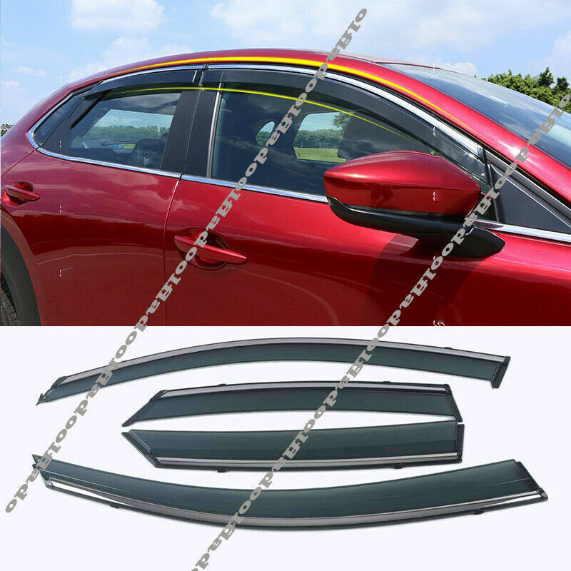 for mazda CX-30 2020-2024 Side Window Wind Visors Sun Rain Guard Vent Deflectors