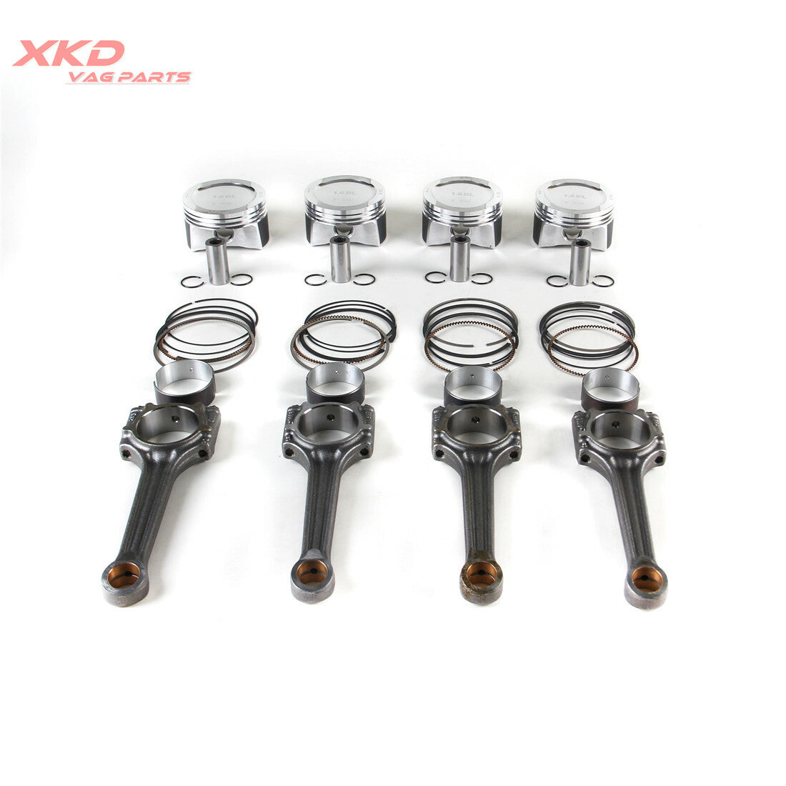 1.6L Piston Rings &Connecting Rods&Bearing Shell Fit for VW for Golf AVU BFQ BSF Q