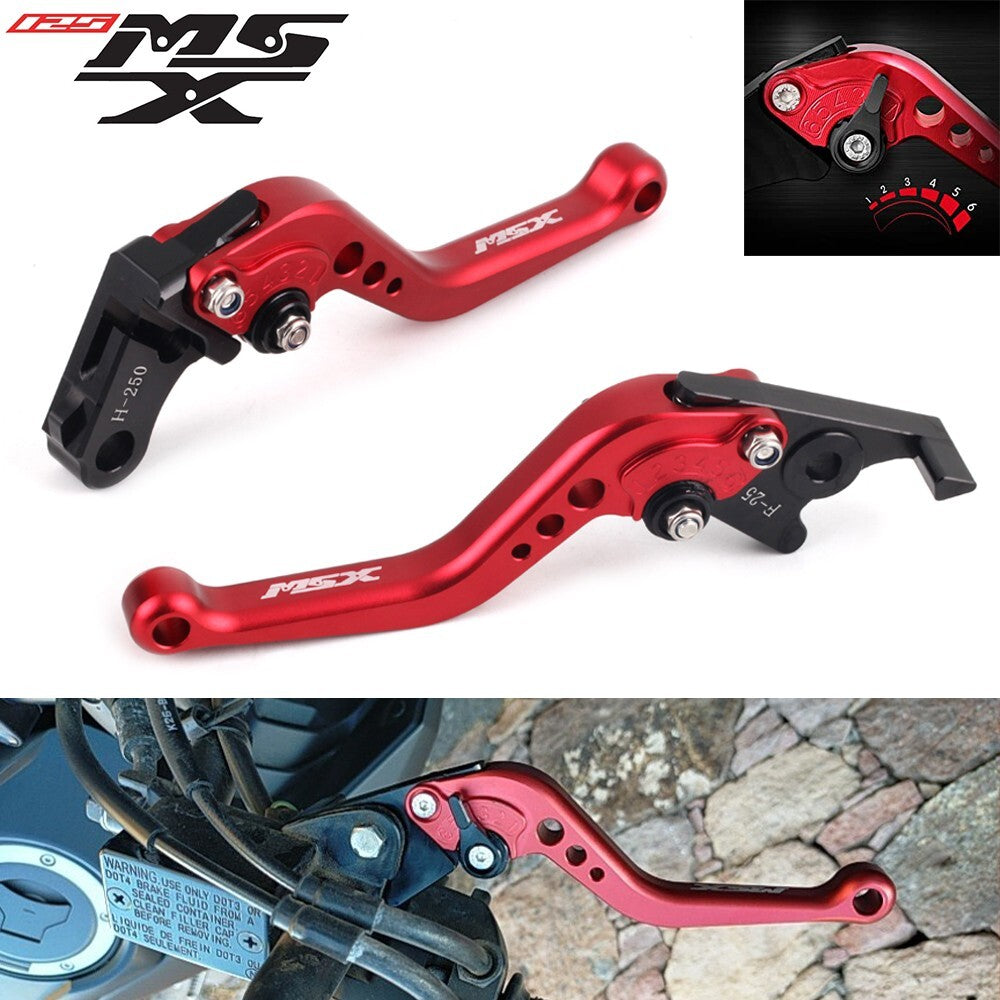 MSX LOGO CNC Short Brake Clutch Levers for HONDA MSX 125 GROM 2025 MSX125 SF Q