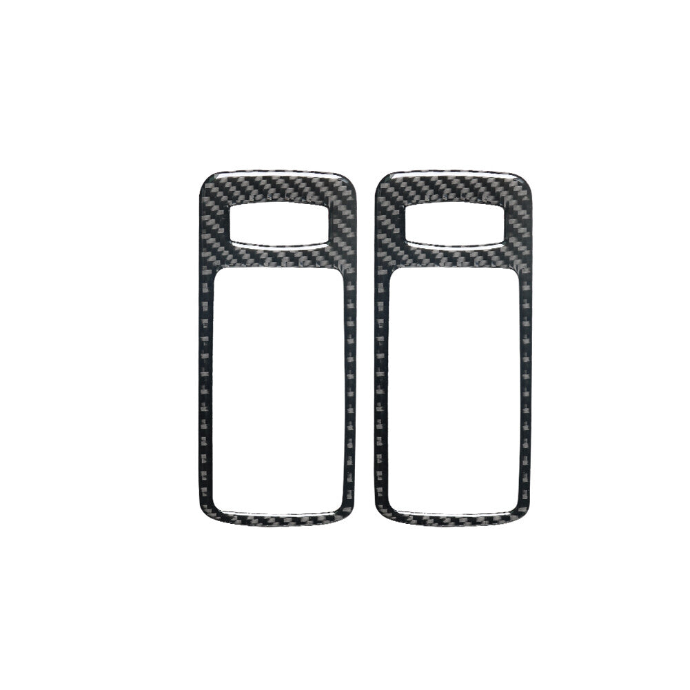 Carbon Fiber Interior Central Cup Holder Cover Trim For Tacoma 2016-2021 v