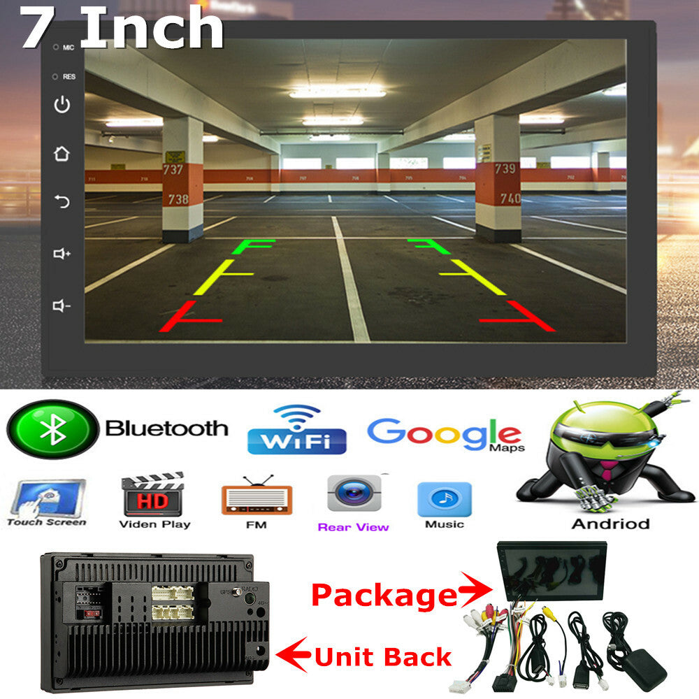 7 Multimedia MP5 Touchscreen Player Radio Video GPS Map Car Audio Stereo FM BT- n