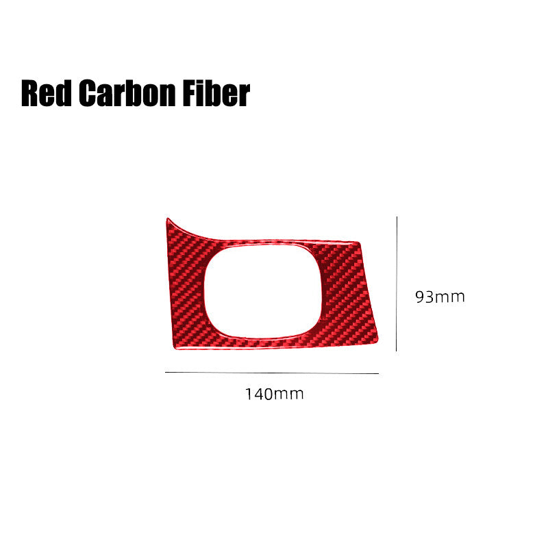 Red carbon fiber car headlight switch button trim for Corvette C5 1998 - 2004 - n