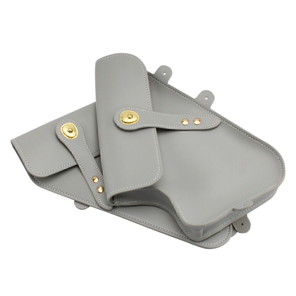 Maintenance Frame Sides Tool Bag Retro Leather Bag Fit for BMW RnineT Silver Motor Q