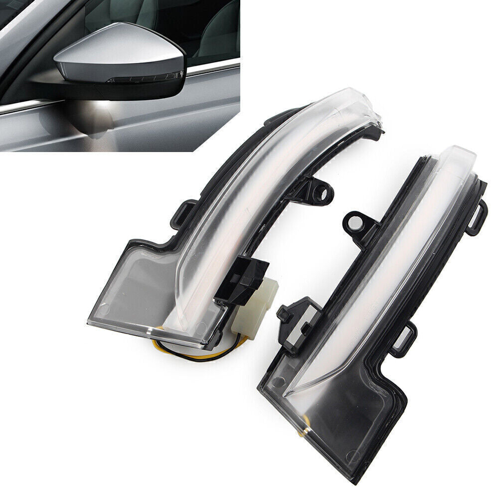For 13-18 for Skoda Octavia MK3 LED Dynamic Turn Signal Sequential Side Mirror Light