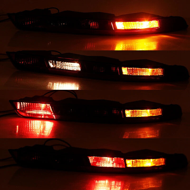2X for Audi Q3 2016-2018 Car Rear Bumper Brake Light Tail Warming
