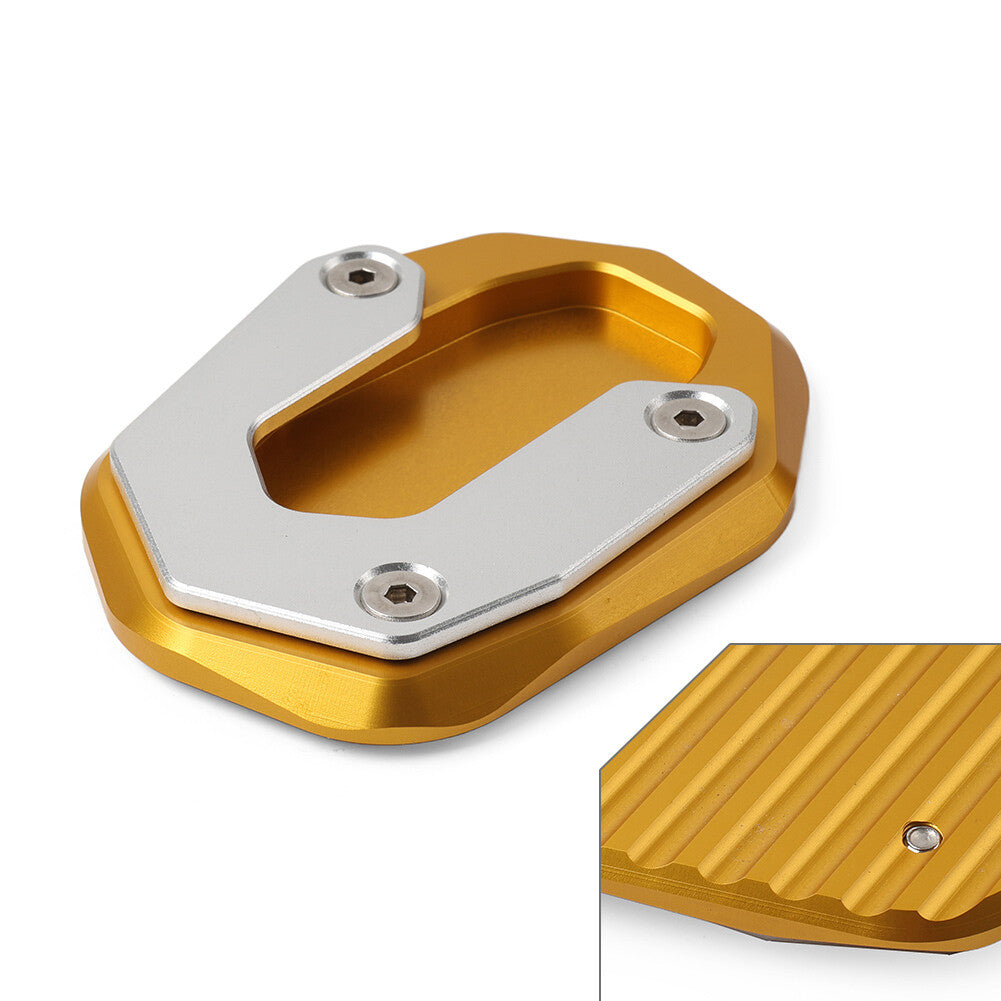 Kickstand FootSide Stand Plate Extension Pad for Ducati Scrambler 800 14-18 gold Q