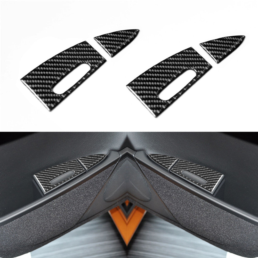 Carbon Fiber Floor Console Outer Frame Cover Trim for Honda Ridgeline 2017-2020 v